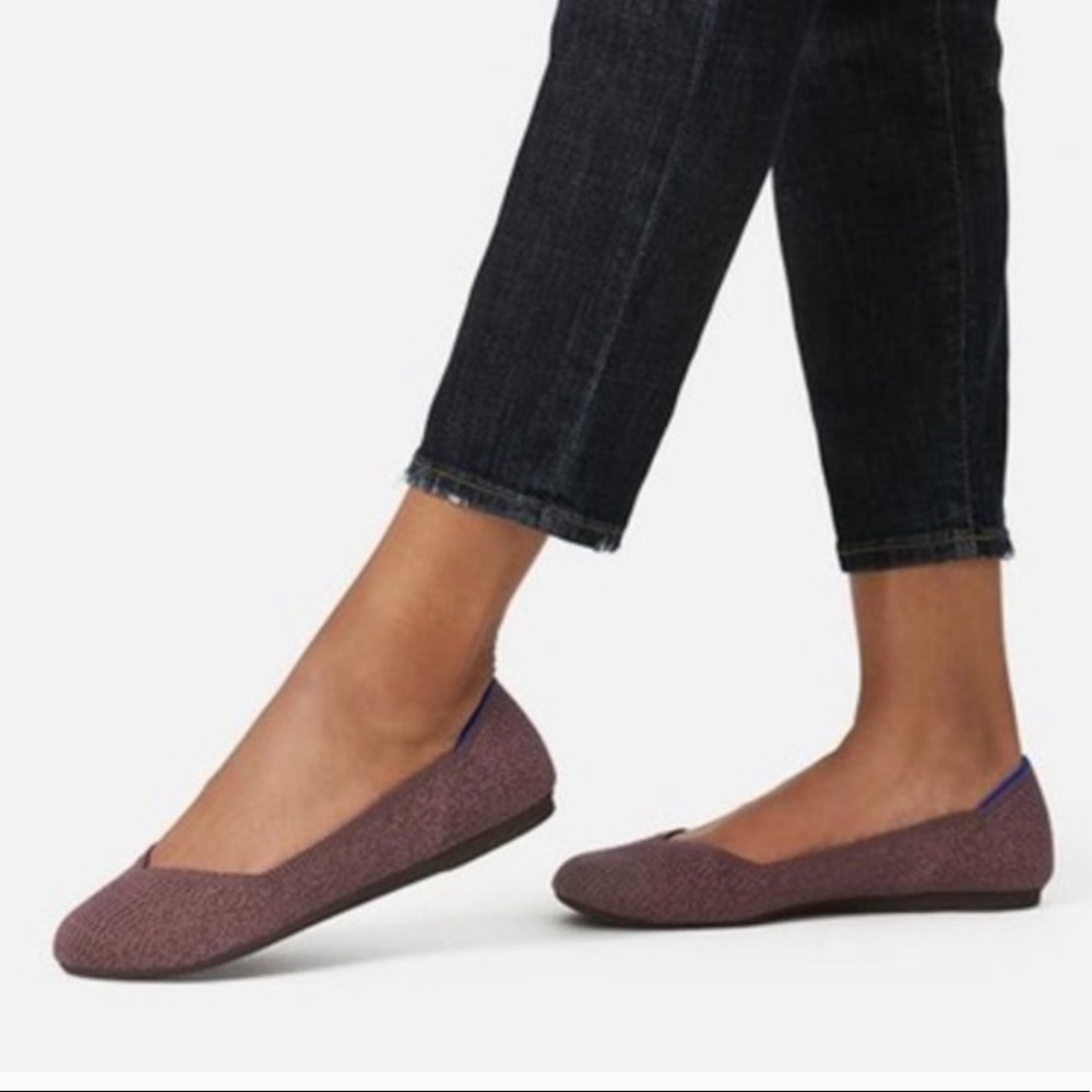 Rothy's Purple Knit Ballet Flats